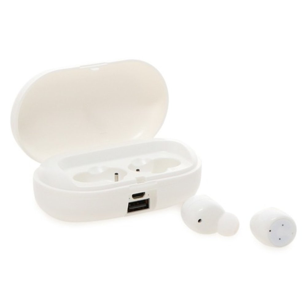 power bluetooth® earbuds w/ power bank charging ca